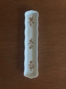 Vintage Rochard Limoges France Small Porcelain Floral Trinket Tray - Picture 1 of 4