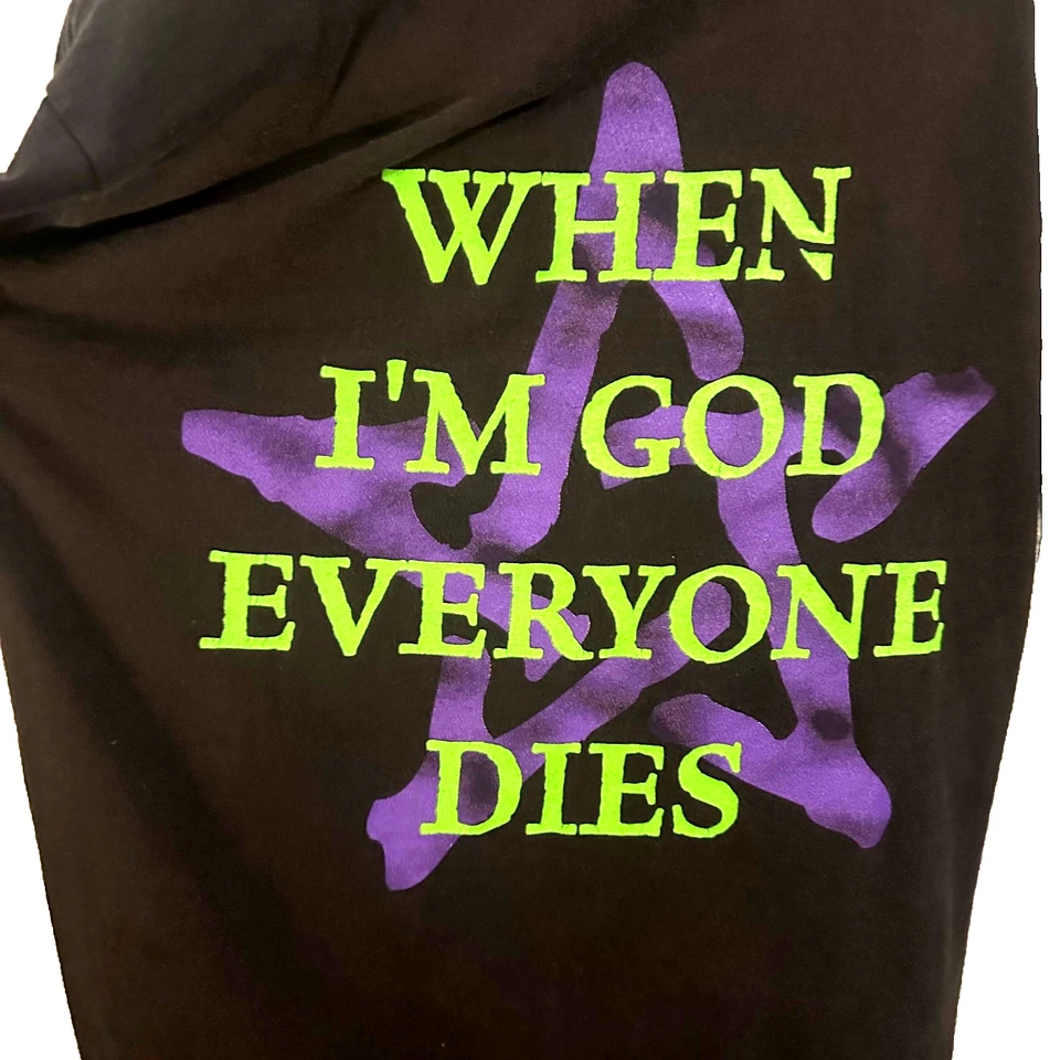 Camiseta Marilyn Manson - When I'm God Everyone Dies vintage años 90 M 1995 ORIGINAL Foto 1 de 4