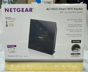 Netgear AC1450 Smart WiFi Router 802.11ac Dual Band Gigabit - New SEALED - Picture 1 of 6