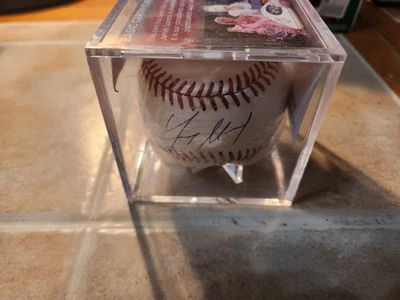 Yohandy Morales (Washington Nationals) Prospect Signed Baseball JSA COA - Image 1 of 3