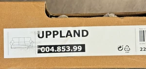 IKEA UPPLAND 3er Sofabezug nur Totebo hellbeige 004.853.99 offener Karton NEU - Bild 1 von 3