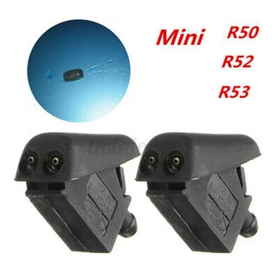Washer Nozzle Spray Jet Plastic Replacement Windshield 2PCS Accessories - Image 1 of 4