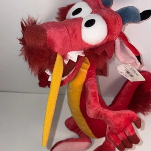 Authentic Disney Mulan Mushu Dragon Plush Toy~Approx 15”L, 12” Sitting New w/Tag - Picture 1 of 11
