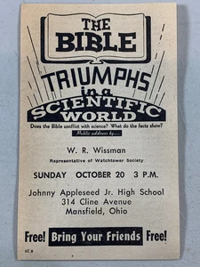 1963 Circuito Assemblea Public Talk Invito Volantino Torre di Guardia Geova - Foto 1 di 2