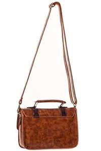 Bolso de mano Leila prohibido - marrón oscuro/bronceado/talla única - Imagen 1 de 4