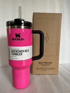 Stanley Tumbler 40oz Quencher Flowstate H2.0 NEON PINK  NEW IN BOX - Picture 1 of 7