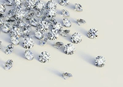 Loose Cvd Diamond Lab Grown 3.00 mm D Color  - IF Round 100 Pcs Certified - Image 1 of 3