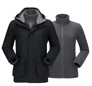 CAMEL CROWN Mens 3-In-1 Ski Jacket Waterproof Winter Coat Size Large - Picture 1 of 7