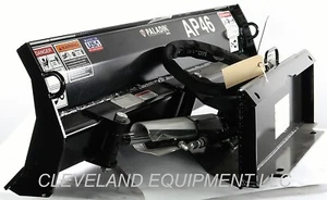 NEW 46" BRADCO AP46 DOZER BLADE / ANGLE BLADE ATTACHMENT Mini Skid Steer Loader - Picture 1 of 5