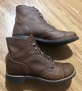 Red Wing Heritage Iron Ranger Boots 3365 Size 12 Brown Amber Leather 6” Lace Up - Picture 1 of 16
