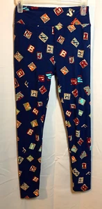 Mädchen LuLaRoe Größe Einheitsgröße - blau Freizeit Leggings Lounge Hose 23" x 26" CP - Bild 1 von 3