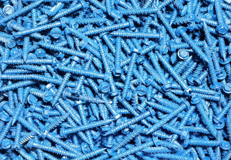 75pcs 3/16" X 1-1/2" Hex Washer Head Concrete Masonry Anchor Screw Bolt Tapcon