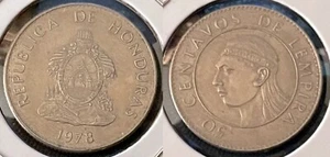 Honduras 1978 50 Centavos Lempira KM-84 Copper-nickel XF #13 - US Seller - Picture 1 of 1