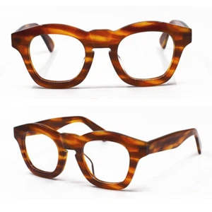 Retro runde Brille dickes Gestell Herren Vintage japanischer Stil Brille Damen - Bild 1 von 17