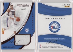 2018-19 Panini Immaculate Remarkable Memorabilia Red /25 Tobias Harris #RM-THS