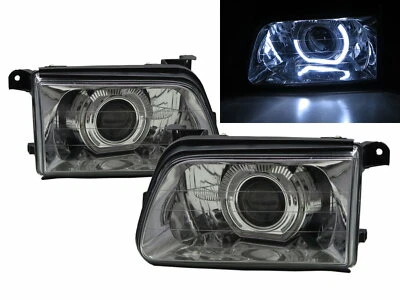 Dragon Eye 96-99 Pickup 4D Guide LED Angel-Eye HID Headlight CH for ISUZU LHD - Image 1 of 4