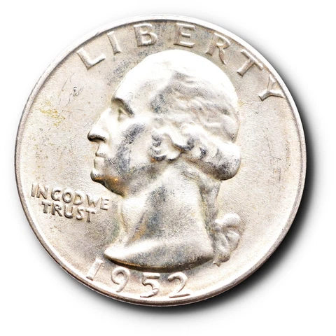 1952-S Washington Quarter Silver 25C Uncirculated Cover