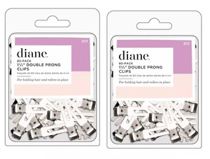 Paquete de 160 clips para cabello de doble clavija DIANE, rodillos de sujeción o cabello, 1,75 in. Largo - Imagen 1 de 6