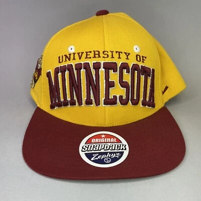 Minnesota Golden Gophers Hat Yellow Original Snapback Zephyr Cap University NCAA - Image 1 of 4