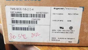 LOT OF 250 PCS TMS-SCE-1/8-2.0-4 6418370001 RAYCHEM YELLOW CABLE MARKER - Picture 1 of 2