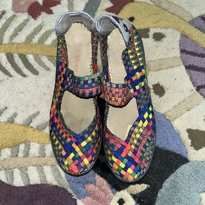 Bernie Mev, Strap/wedge. Women’s Size 8.5US/38EU Multicolor- Gray Wedge Shoe - Picture 1 of 3