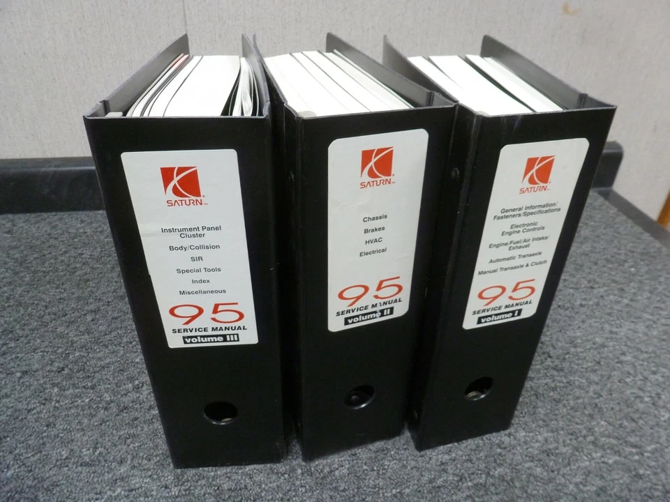 1995 Saturn SL SL1 SL2 SW1 SW2 SC1 SC2 Shop Service Repair Manual Set - Image 1 of 1