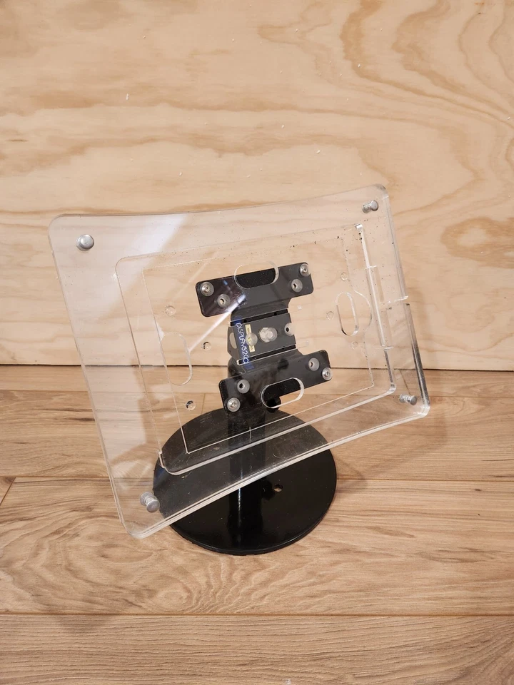 Acrylic Anti-Theft Tablet Desktop Stand for Samsung Galaxy Tab, iPad, Kindle - Image 1 of 4