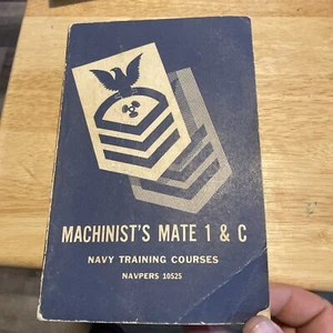 Machinist’s Mate 1 & C Navy Training Courses 1955 Paperback Book - Picture 1 of 3