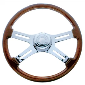 18" Peterbilt & Kenworth Wood Steering Wheel - Picture 1 of 1