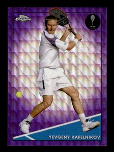 2021 Topps Chrome Tennis Purple Wave Refractors #32 Yevgeny Kafelnikov 196/199