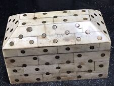 Antique Bone & Brass inlayed Box