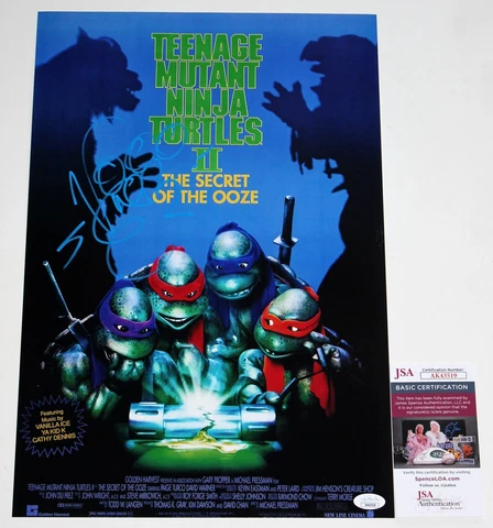 VANILLA ICE SIGNED 12x18 PHOTO TEENAGE MUTANT NINJA TURTLES II POSTER JSA COA Cover