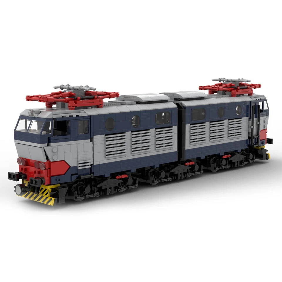 MOC: Electric Locomotive Triple Bogie Articulated Engine 1647 Pieces DIY - Image 1 of 1