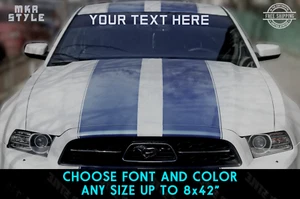 Custom Windshield Decal - Vinyl Sticker Text Lettering - Business Window Letters - Picture 1 of 5