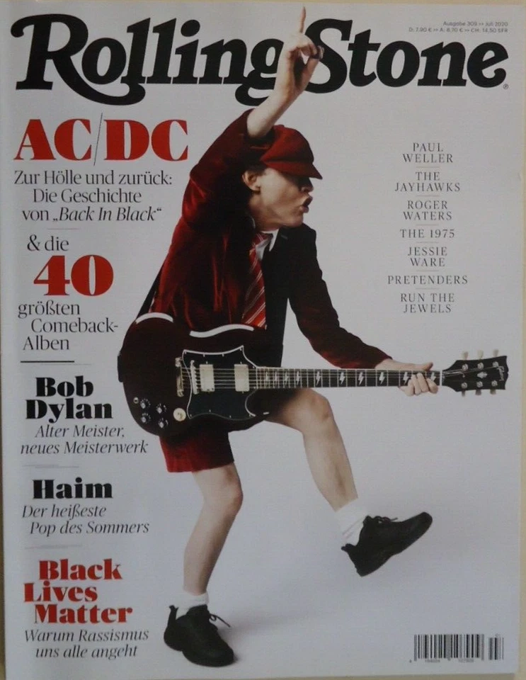 Rolling Stone No. 309 / July 2020, AC/DC, Bob Dylan, Pretenders, Paul Weller... - Image 1 of 1