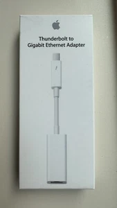 Apple - Thunderbolt-to-Gigabit Ethernet Adapter - White A1433 - Picture 1 of 4