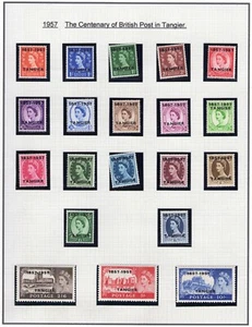 QEII TANGIER 1957 CENTENARIO A 10/- SG; 323/42 UMM fino - Imagen 1 de 1