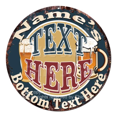 CP-0158 ANY NAME'S Custom Personalized Beer Bar Drink Metal Sign Decor Gift idea - Image 1 of 2