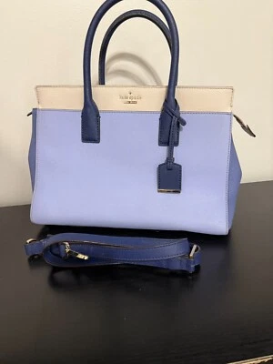 Kate Spade Cameron Street Mini Candace - Light Blue & Navy w/ light taupe - Image 1 of 4