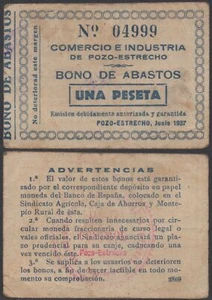 Billete Pozo-Estrecho - Murcia / 1 Peseta 1937 MBC RG4278 - Picture 1 of 1