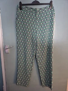 Papaya Size 12 Green Floral Trousers (125/111/v) - Picture 1 of 3