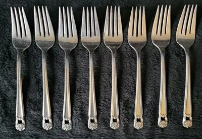 Juego de 8 horquillas de cubiertos de colección Rogers Bros IS 1847 Eternally Yours  Foto 1 de 4