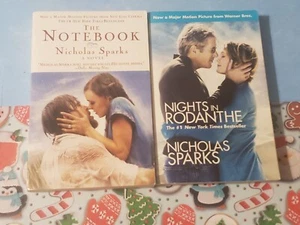 NICHOLAS SPARKS - LOT OF 2 TRADE PAPERBACK BOOKS - NIGHTS IN RODANTHE & NOTEBOOK - Picture 1 of 2