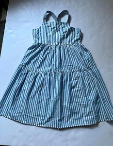 Crew Cuts By JCrew Criss Cross Striped Dress - Picture 1 of 3