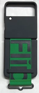Samsung - Silikon Cover mit Band für Galaxy Z Flip4 - Schwarz - Bild 1 von 2
