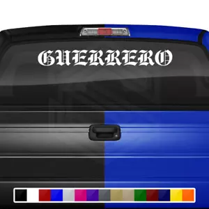 GUERRERO GRO Mexico Decal Sticker Windshield Window Vinyl Graphic Estado Car SUV - Bild 1 von 5