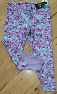 Under Armour cropped capris leggings NWT girls' XL YXL purple lavender magenta - Image 1 of 2