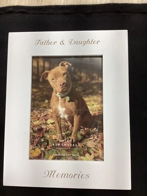 "Marco blanco 8X10 Things Remembered Father Daughter Memories para foto de 5""x7""" Foto 1 de 4