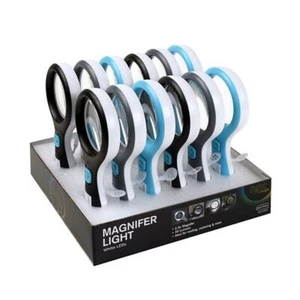 Loupe Handheld Magnifier Light With 3 LED Lights Reading Glass Jewellery Asstd - Picture 1 of 2