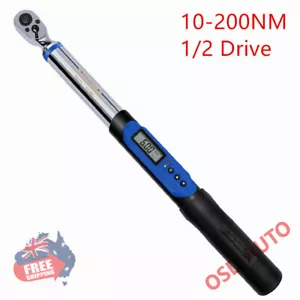 Digital Electronic Torque Wrench 1/2 Drive 10-200Nm Rachet - Picture 1 of 8